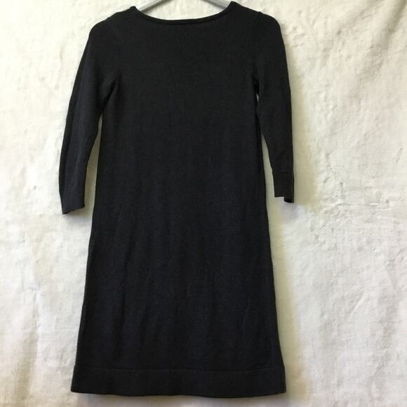 Loft Gray Long Sleeve Sweater Dress - Picture 7 of 9